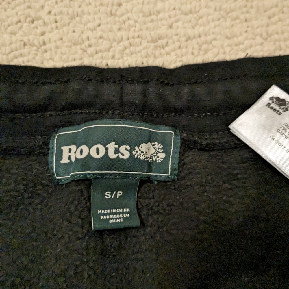 Black roots women's size small with pockets sweatpants - Picture 3 of 4